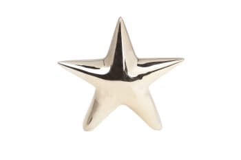 4 Sterne aus Sandstein, gold, 13X4XH4 cm