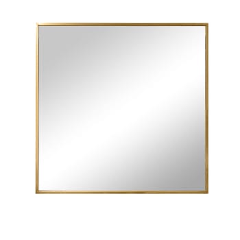 Wandspiegel, Metall, 80x80 cm, gold