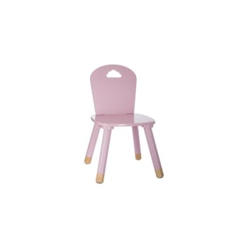 Nube - Silla infantil madera rosa 50.5x27.8x28cm