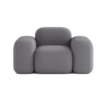 Divano A 2 Posti Festnight Grigio Scuro - Gambe In Acciaio, Struttura In Legno, Tessuto Resistente, Dimensioni 114x78x81 Cm - Foto 5