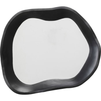 Dynamic - Miroir organique en polyrésine noire 34x40