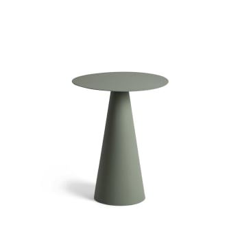 COLTRANE - Table d'appoint en métal avec finition texturée Aqua