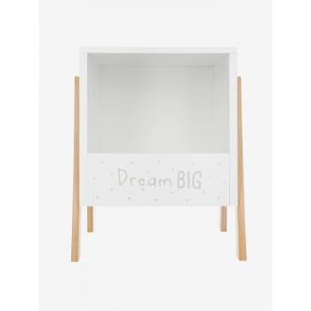Dream big - Comodino MDF bianco 40x33x30cm
