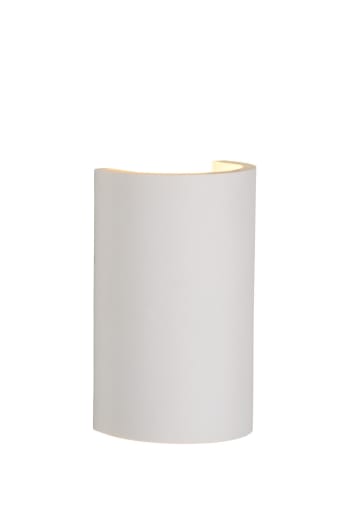 Gipsy - Applique plâtre h18cm blanc