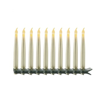 Set de 10 Bougies LED Carolin H 15cm à Piles