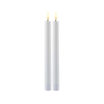 Acheter un lot de 3 bougies blanches à LED sirius romantic white