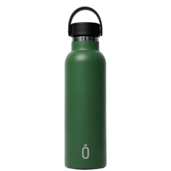 PLAIN - Botella Termo con recubrimiento cerámico 600 ml en color verde oliva