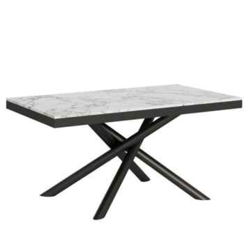 BARLETTA - Tavolo in legno da pranzo, Allungabile fino a 440 cm, Marmo