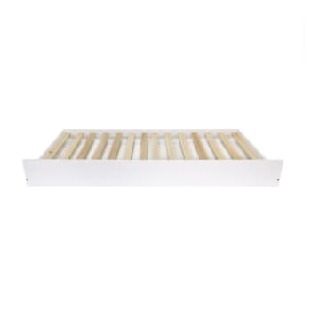 Popins - Cama de arrastre juvenil madera blanco 90x180 cm
