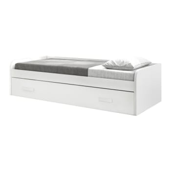 Letto pieghevole truciolato bianco 90x190cm ELSA