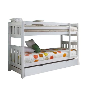 Panca letto per bambini con cassetti 190x90cm bianco Jules