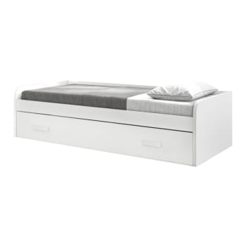 Barrera cama aglomerado blanco Nube 45x87x3cm