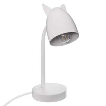 Happy animals - Lámpara de mesa metal blanco 31x18x12.5cm