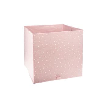 Star - Caja de almacenamiento carton rosa 30x30x30cm