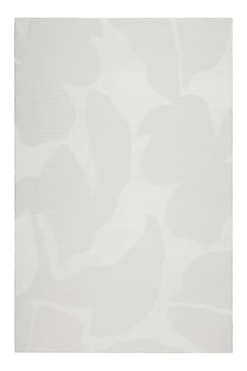 Sara - Alfombra con patrón floral y relieve blanco marfil 160x225