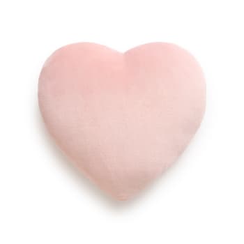 HEARTFLA - Cojín pelo corazón rosa 30x30