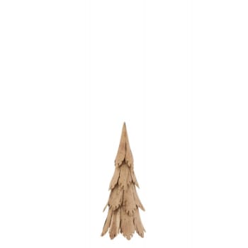 Árbol de navidad trozos de madera natural alt. 58 cm