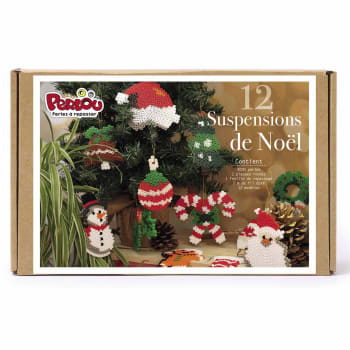 Set de plancha en caja - 12 adornos de navidad
