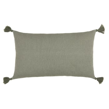 Federa Cuscino 45x45 Cm Abakuhaus | Stampa Astratta Papaveri Su Prato Verde | Copricuscino Quadrato In Poliestere Impermeabile
