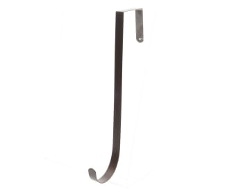 ARTICOLI NATALIZI - Porta ghirlande in ferro con gancio per porta e balcone h 28 cm