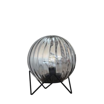 ORBITO - Lampe à poser d'intérieur en verre d.15 noir