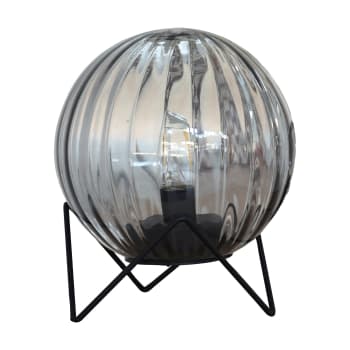 ORBITO - Lampe à poser d'intérieur en verre d.19 noir