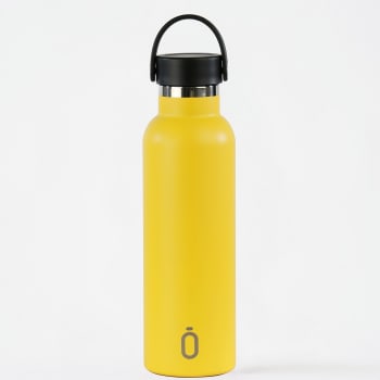 PLAIN - Botella Termo con recubrimiento cerámico 600 ml en color amarillo