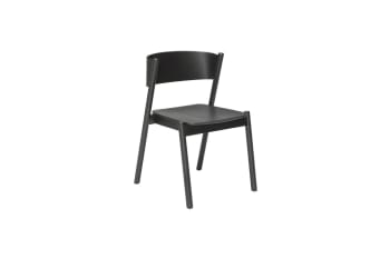 Oblique - Chaise en hêtre noir