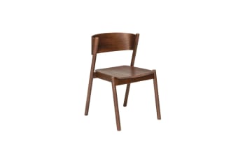 Oblique - Chaise en hêtre marron