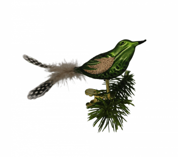 Nature spirit - 2er Vögel aus Glas, 8 cm, Grün