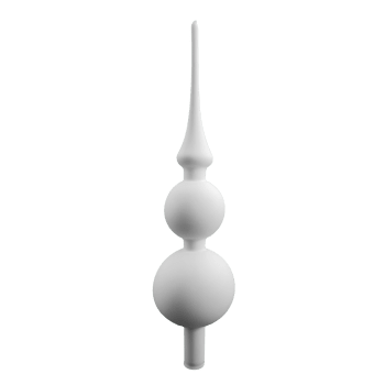 Moden style - 1 Baumdoppelspitze, 31 cm, Weiß
