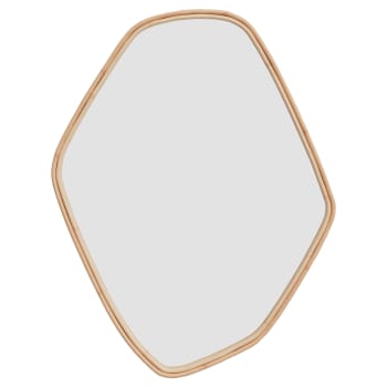 Tseri - Specchio in rattan organico 76,5x53 cm