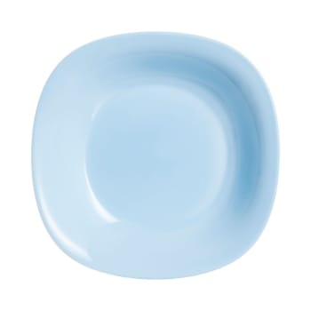 Carine - Assiette creuse bleue 22,8 x 21,2 cm