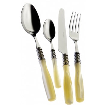 Set Posate 24 Pezzi Brandani Le Primizie – Acciaio Inox, 6 Coperti – Forchette, Coltelli, Cucchiai E Cucchiaini Da Tavola - 3