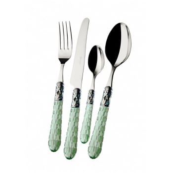 Set Posate Jet Textil 24 Pezzi Con Coltelli Da Bistecca: Design Elegante E Moderno
