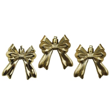Fiocchetti pendenti lucidi e opachi con Glitter da 7 cm, Oro