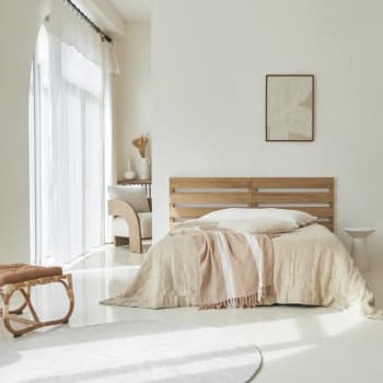 Urbain - Testiera letto in teak massello da 180 cm