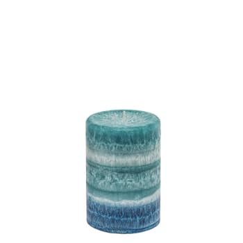 Multi - Bougie parfumée cylindrique bleue H10