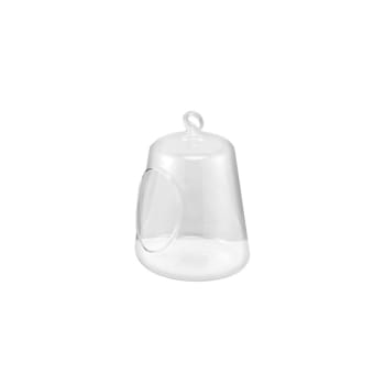 Nemo - Vase à suspendre en verre transparent H14