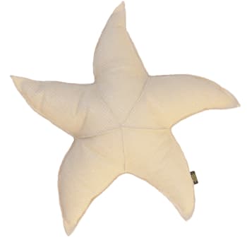 Cuscino stella marina effetto rafia per esterni