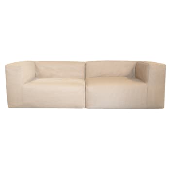 Outdoor-Sofahülle für ein 3-Sitzer-Sofa in Bast-Optik