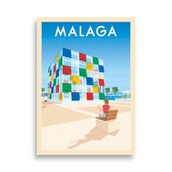 Affiche Malaga Espagne - Andalousie 50x70 cm