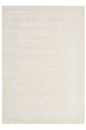 USEDOM - Tapis tufté main en laine naturelle Beige 80x150 cm