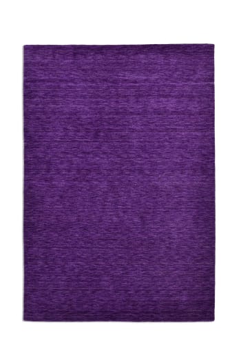 HOLI - Tapis salon - tissé main - 100% laine naturelle - violet 040x060 cm