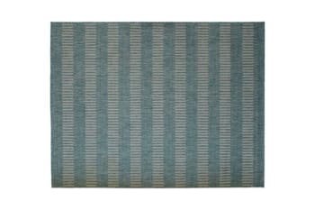 Skandinavischer Teppich Maschinenwaschbar | Enso Maisons 120x170 Blau Monde du