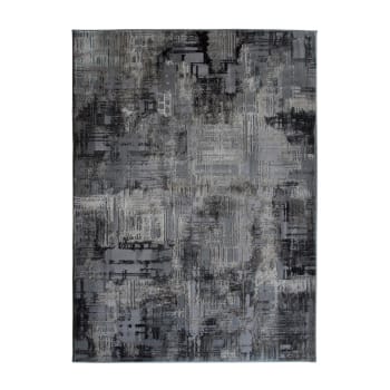 Goyave - Alfombra gráfica con efecto abstracto en gris 120x170