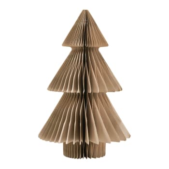 Sapin en papier pliable - Marron