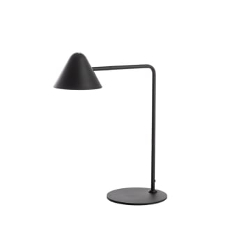 ANTARES - Lampada da tavolo in metallo con paralume nera cm 38x20 49h