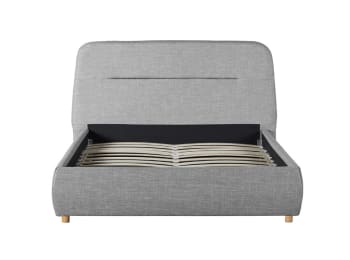 Bony - Cadre de lit coffre avec sommier à lattes - 140 x 190 cm