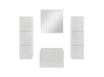 PALOMA - Ensemble de salle de bain avec 2 colonnes - Blanc